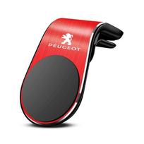 Automobilinis mobiliojo telefono laikiklis Rankinis GPS magnetinis stovas Peugeot 208 308 408 5008 2008 3008 508 4008 Rifter Landtrek 301 108 608 raudona