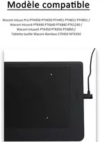 Adhiper Naogunh-pth450 pakaitinis Usb duomenų sinchronizavimo įkrovimo laidas, suderinamas su Intuos Pro Pth650/451/651, Intuos5 Ptk450/850, Intuos4 Ptk440/840, Bamboo Cte450