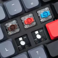 Keychron K13 Pro Qmk/via belaidė mechaninė klaviatūra su itin plonu Rgb apšvietimu ir Gateron Raudona jungikliais