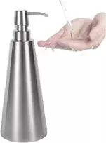 Topyond nerūdijančio plieno muilo dozatorius 800 ml, muilo dozatorius stalviršiui, skysto muilo pompos buteliukas, muilo dozatorius su didele talpa rankų muilui, losjonui, virtuvei ar vonios kambariui