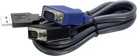 Trendnet Usb Vga Kvm jungiamasis kabelis, Vga/svga Hdb 15 kontaktų jungtis – jungtis, Usb 1.1 A tipo, 1,8 metro, Tk-cu06