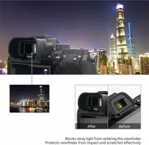 Objektyvas Kiwifotos okuliaras, skirtas sony alpha a7 iv a7s iii, pakeičia sony fda-ep19 okuliarą