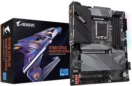 Gigabyte B760 Aorus Master Ddr4 pagrindinė plokštė - palaiko 14-os kartos Intel Core procesorius, 16*+1+1 fazių skaitmeninis Vrm, iki 5333mhz Ddr4 (oc), 3xpcie 4.0 M.2, Wi-fi 6e, 2.5gbe Lan, Usb 3.2 Gen 2