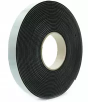 Lipni Epdm sandarinimo juosta, tanki, storis 2mm, 10mm x 10m, juodos spalvos putos