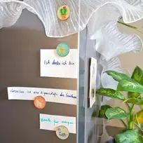 Juokingi magnetukai šaldytuvui ir magnetinei lentai - dekoratyviniai magnetukai su motyvacinėmis citatomis - Alpaca dovana - 30 vnt.