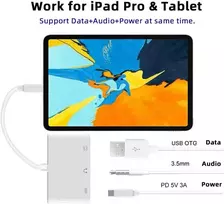 Xiwai Usb-c 3.5mm Audio Aux + Usb 2.0 Otg su Pd įkrovimu