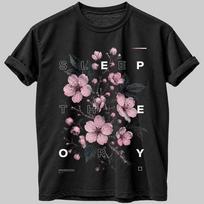 Sleep Theory Flowers T Shirt Heavy Metal Rock Band Graphic Tee Unisex Black M black
