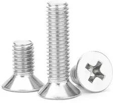 Ansiedio M2.5 kryžminiai įleidžiami varžtai, nerūdijančio plieno mašininiai varžtai, mini remonto varžtai M2.5 x 12 mm, 50 vnt.