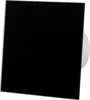 Ventiliatorius voniai 100mm, juodas blizgus stiklo panelis