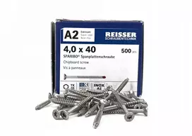 Reisser Sparibo sraigtas, 4,0x40 mm, Tx 20, A2 500 vnt.