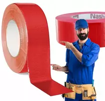 Atspari vandeniui remonto juosta vamzdžių apšiltinimui raudona 50m Duct Tape labai stipri