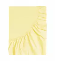 Nyks medvilninė jersey paklodė su guma 90x200 cm, stora, pagaminta Lenkijoje, kreminė