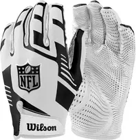 Wilson amerikietiškojo futbolo pirštinės Nfl Stretch Fit Receiver Glove, balta/juoda