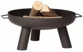 4elementi Plieninė lauko ugniavietė, dažyta, suvirinta Corfu ugnies dubuo, 55 cm
