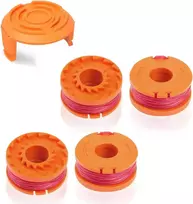 Žoliapjovės valas, skirtas visoms 20 V Worx akumuliatorinėms žoliapjovėms, skersmuo 1,65 mm/3,05 m, Wa0004.1 valai, žoliapjovės ritės, Wg163e, Wg163e.2, Wg163e.1, Wg163e.9