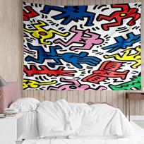 Keith Haring Ascending1 Tapestry for Bedroom Aesthetic Classroom Tapestries Wall Hanging for Living Room Dorm Office,Ideal Creative Gift 180cmx230cm