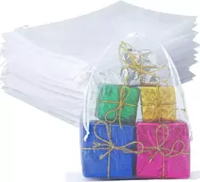 G2plus balti organzos maišeliai dideli, 17 x 23 cm vestuvių dovanų organzos maišelis, 50 organzos maišelių su raišteliu pakuotė, vestuvių saldainių maišelis, papuošalų maišelis, dovanų maišelis