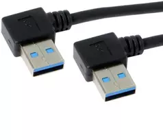 Usb 3.0 Kampinis prailginimo laidas, 90 laipsnių, 0.2m