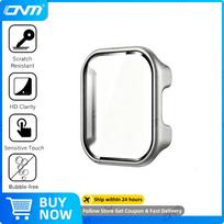 Case for Redmi Watch 6 Active Tempered Glass Screen Protector&Hard PC Protective Bumper for Watch 6 Active Cover Accessories Redmi Watch 6 Active
