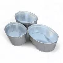 Metalinis ovalus cinkuotas dubuo-vonia 120l Wdr1312