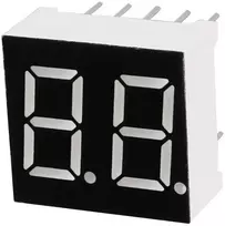 Oiyagai Oiyagai bendras katodas 10 kontaktų 2 bitų 7 segmentų 0.56 colio raudonas led ekranas skaitmeninis vamzdis 5261ah, 10 vnt.