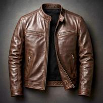 Bike Leather Jacket Men's Stand-Up Collar Leather Jacket Slim Fit Punk Bomber Jacket Men's 4XL black