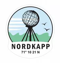 Lipdukas 8,5 cm Nordkapp motociklui, kemperiui, automobiliui