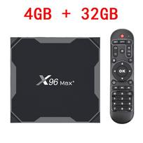 X96 Max Plus Smart TV Box Android 9.0 Amlogic S905X3 Quad Core 4GB 32GB 64GB 2.4G&5.0G Wifi BT4.0 4K 8K HD Set Top Box