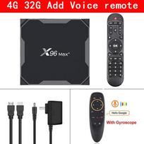 X96 Max Plus Smart TV Box Android 9.0 Amlogic S905X3 Quad Core 4GB 32GB 64GB 2.4G&5.0G Wifi BT4.0 4K 8K HD Set Top Box