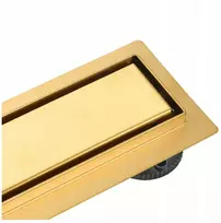 Vcx linijinis latakas 2in1 plytelėms, aukso spalvos, šlifuotas, 90 cm
