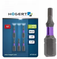 Hogert Hoegert antgalis suktuvui, šešiakampis 5 mm, smūginis 5x