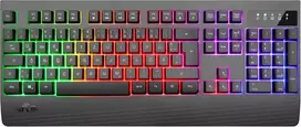 Rii belaidė žaidimų klaviatūra su apšvietimu, biuro klaviatūra su Qwertz, belaidė žaidimų klaviatūra su 2,4 Ghz jungtimi, belaidė biuro klaviatūra su 1800 Ma įkraunama baterija