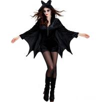 Cosplay parent-child costume halloween black bat onesie cosplay stage costume cosplay costume l (adult) black