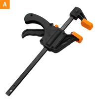 Spreader Work Bar Clamp F Clamp Gadget Tool Diy Quick Ratchet Release Clip Kit as the picture black