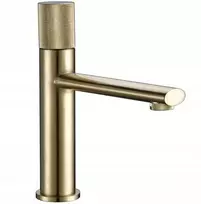 Praustuvo maišytuvas apvalus | Aukso spalvos matinis serija