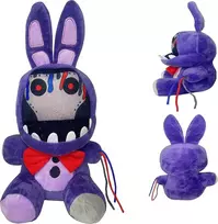 Fnaf Nušiuręs violetinis zuikutis, pliušinis žaislas, 20 cm Fnaf Security Breach Bonnie lėlė, kolekcinis žaislas vaikams (nušiuręs violetinis zuikutis)