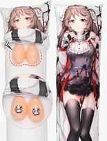 Wisfancy silikoninės krūtys Dakimakura anime, minkštos ir tikroviškos, tinka japoniškoms apkabinimo pagalvėms 160 x 50 cm, (dd Cup, 1200 g/pora)