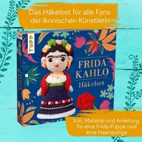 Nėrimo rinkinys Frida Kahlo su instrukcijomis ir medžiagomis