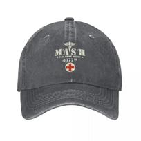 Mash 4077 Alan Alda War 4077th Baseball Cap For Men Women Distressed Cotton Sun Mash Outdoor All Seasons Travel S Hat gray