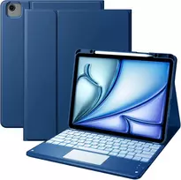 Vobafe dėklas su klaviatūra Ipad Air 13" / Pro 12.9", su lietimui jautriu takeliu, 7 spalvų apšvietimu