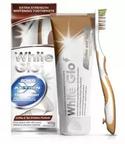 White Glo Baltas Glo Coffee & Tea Drinkers pasta 100 ml + šepetėlis