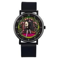 Demon Slayer Watches Kamado Tanjirou Agatsuma Zenitsu Nezuko Women Men Sports Wrist Watch Anime Waterproof Couple Watch Gifts black