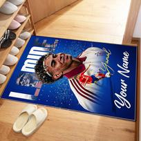Lamin Yamal Personalized Text Floor Mat Perfect For Bedrooms Hallway Playrooms Foyer Antislip Carpet Anime Office Decor Best For Christmas 40cmx60cm brown
