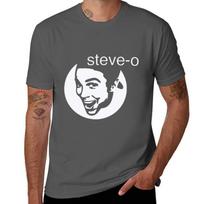 Steve-o yeah dude T-Shirt Casual Graphic Print Tee T-Shirt M black