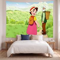 Heidi (5) Meno kūrinio sieninis gobelenas namų miegamojo svetainės dekoravimui Puiki dovanos idėja 150cmx200cm