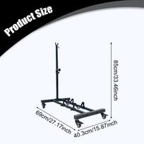 Vertical Bike Stand with Wheels Professional Space Saving Indoor Holder Iron