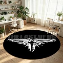 The Last Of Us Printed Round Crystal Velvet Rug Soft Non Slip Floor Carpet For Bedroom Holiday Gift 120cmx120cm