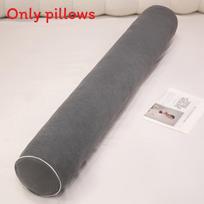 Corduroy Long Bar Pillow For Side Sleepers With Detachable Cover And Comfortable Pp Cotton Filling 140cm pilka spalva