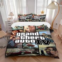 Gta Iv Bedding 3 Piece Set Hd Print Duvet Cover Pillowcases For Teens Adult Bedroom Decoration Christmas Gift C9211686 140cmx200cm