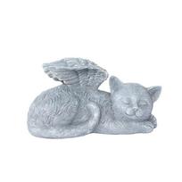 Angel Cat Dog Resin Art Figurine With Elegant Design For Garden Decor Gift For Animal Lovers Cat